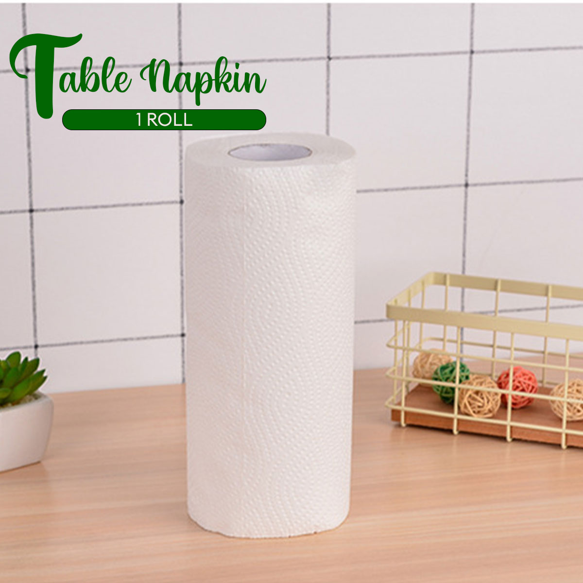 LOCAUPIN Multipurpose Plain Bath Tissue Towel Roll Strong and Absorbent Reusable Toilet Paper Napkin