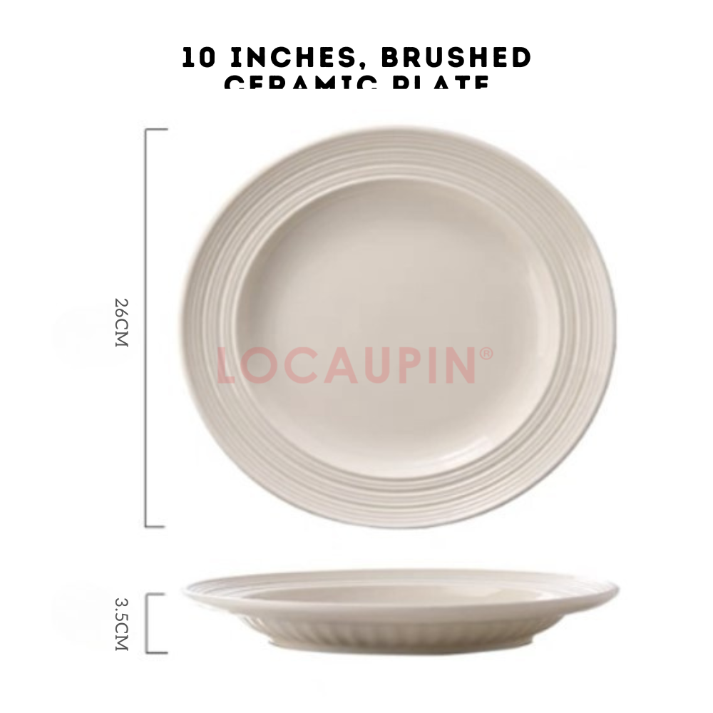 Locaupin Elegant Ceramic Nordic Style Tableware Minimalist and Cozy Look Dinnerware Perfect for any Special Occasion