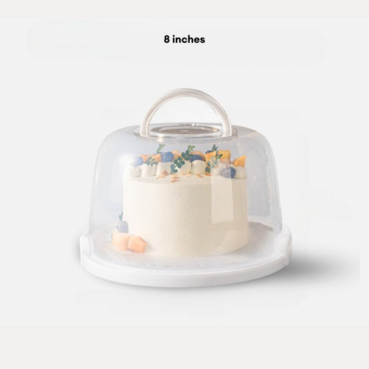 LOCAUPIN Round Cake Box Food Container Plastic Pastry Reusable Packaging Cake Container