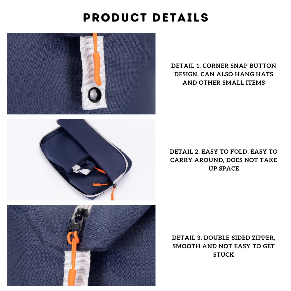 Locaupin Foldable Luggage Travel Bag Large Capacity Portable Storage with Front Pocket Lightweight and Easy to Carry Organizer