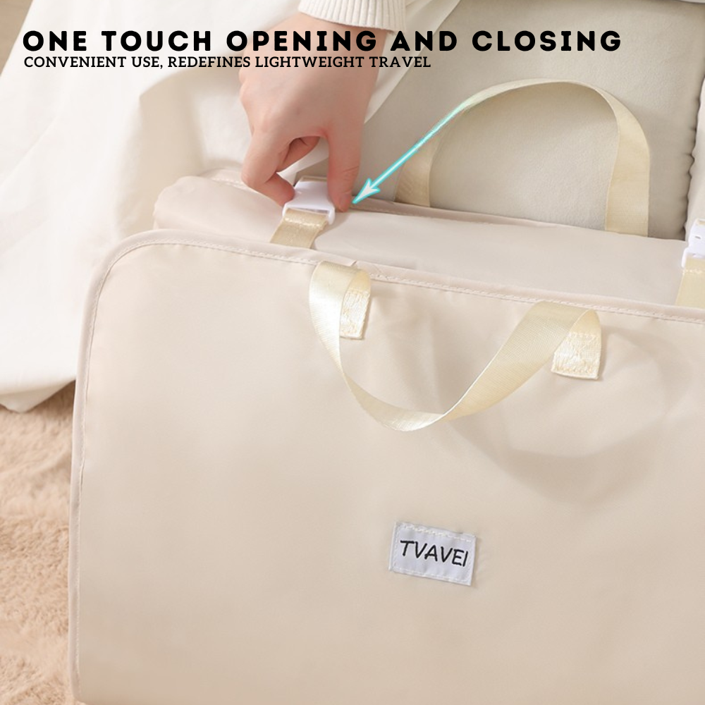 Locaupin Hanging Bag Travel Storage Multi-Compartment Luggage Organizer with Portable Handle