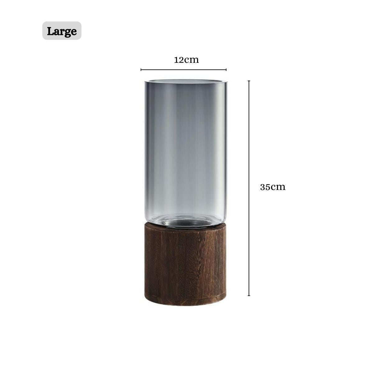 LOCAUPIN Modern Glass Flower Vase Stand Container Wedding Centerpiece Plant Pot Home Decor Farmhouse