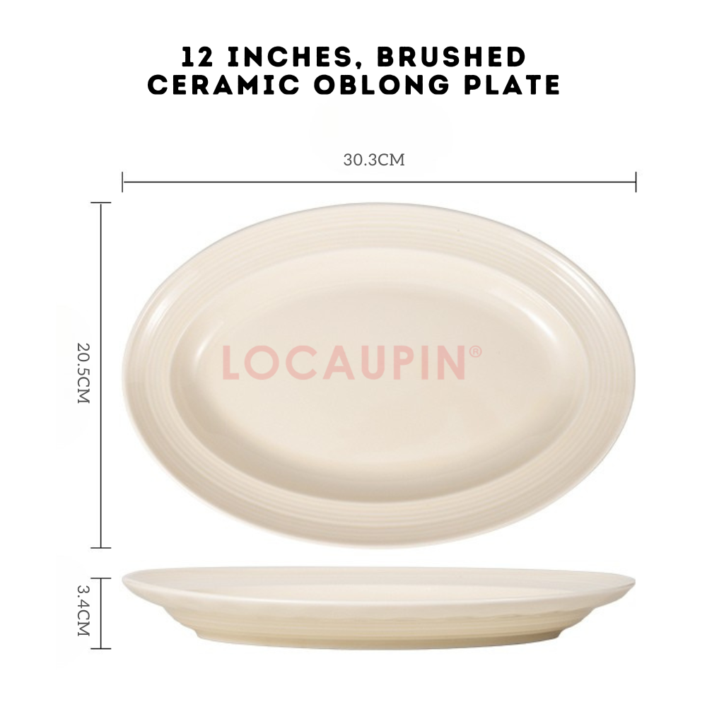 Locaupin Elegant Ceramic Nordic Style Tableware Minimalist and Cozy Look Dinnerware Perfect for any Special Occasion