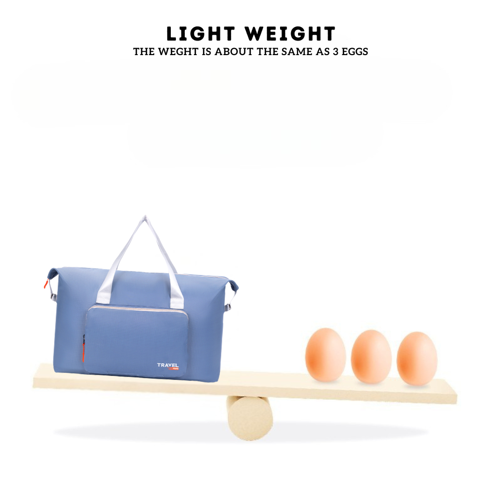 Locaupin Foldable Luggage Travel Bag Large Capacity Portable Storage with Front Pocket Lightweight and Easy to Carry Organizer