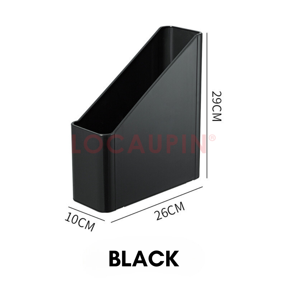 Locaupin Multifunctional File Organizer Books Magazine Folders Document Storage Box High Quality Office School Desktop Shelf Rack