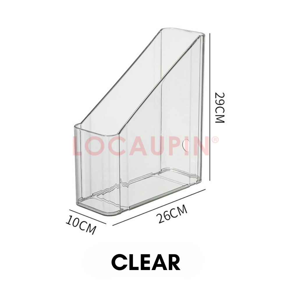 Locaupin Multifunctional File Organizer Books Magazine Folders Document Storage Box High Quality Office School Desktop Shelf Rack