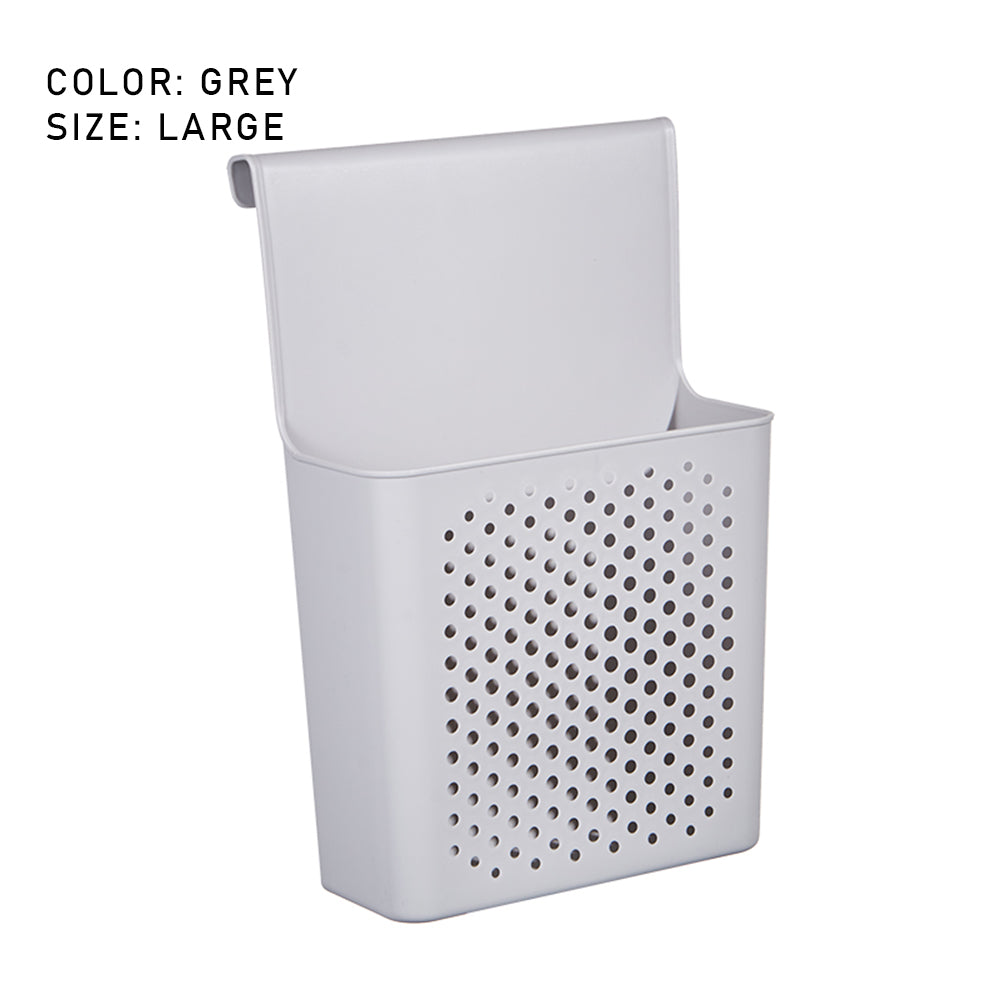 Locaupin Over Door Cabinet Rail Hook Space Saver Hanging Shelf Organizer Kitchen Spice Storage Bathroom Toiletries Holder