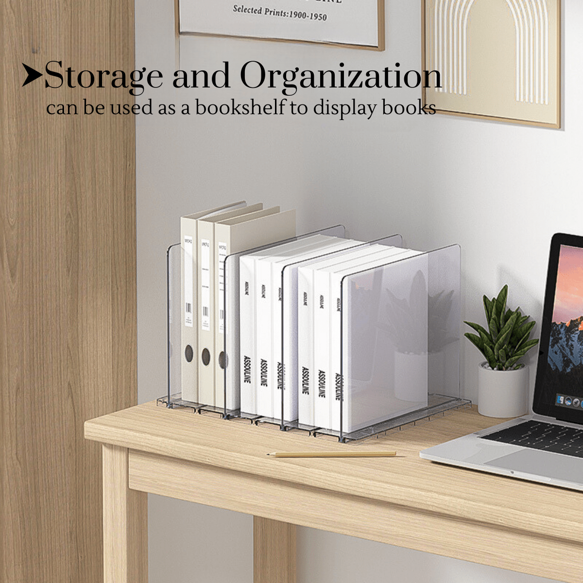 Locaupin Multipurpose Bag Organizer Space Saving Transparent Storage Wardrobe Kitchen Cabinet Divider Multifunctional Rack