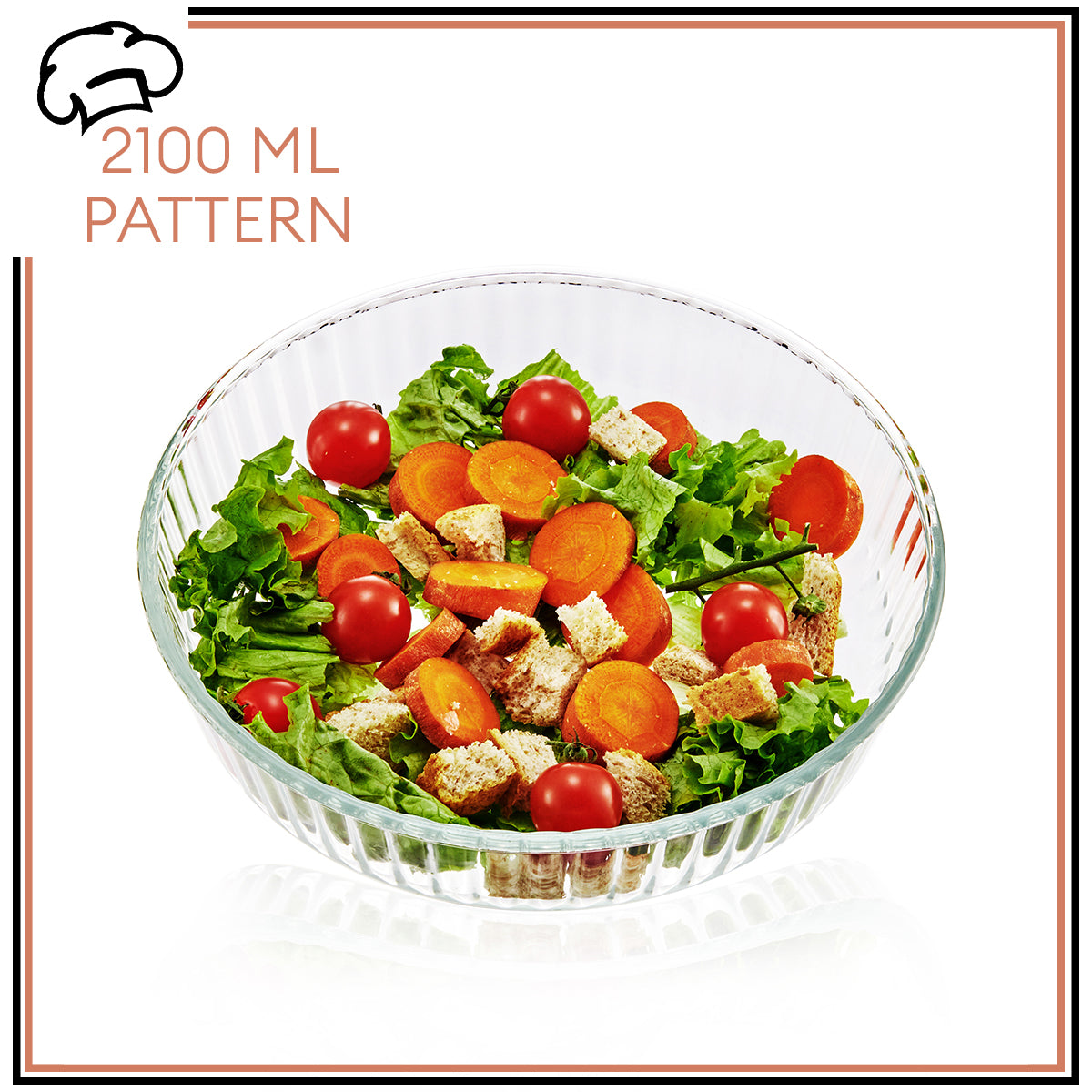 Locaupin Round Pie Plate Heat Resistant Borosilicate Glass Baking Dish Pan Microwave Oven Safe Dessert Cake Salad Tray