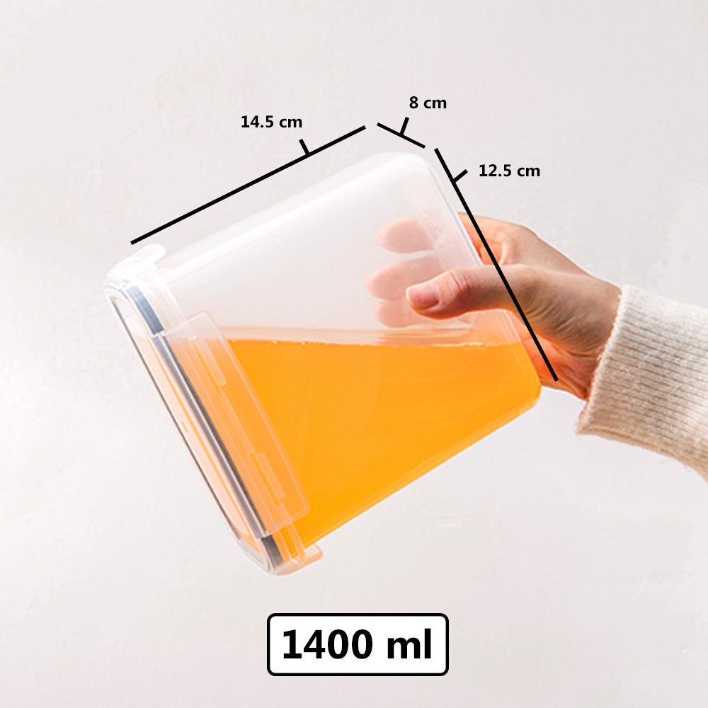 Dry Food Storage Containers Leak Proof Silicon Sealing Lock Lid Multipurpose Grain Powder Cereal Canister Jar
