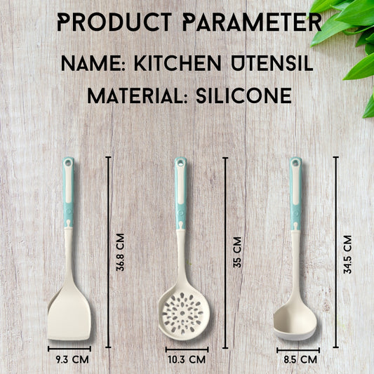 Locaupin Kitchenware Silicone Utensil High Quality Minimalist Cooking Tools Food Grade Non Stick Heat Resistant kitchen Essential