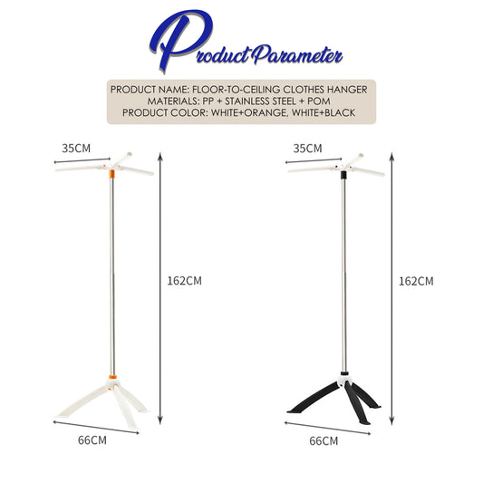 Locaupin Space Saving Tripod Clothes Drying Rack Laundry Garment Storage Hanger Organizer Indoor Outdoor Stand