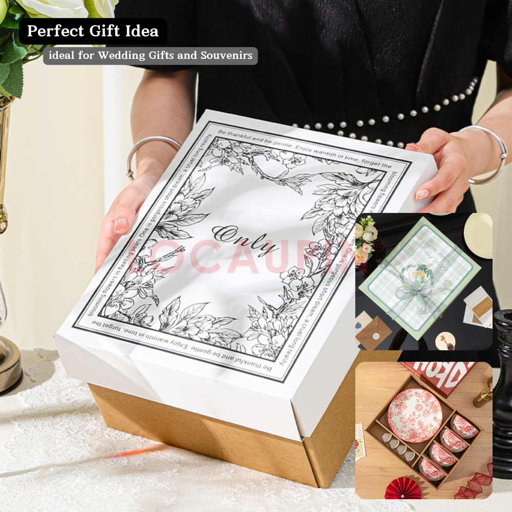 Locaupin Elegant Tableware Gift Box Set Simple and Minimalistic Design High Quality Ceramic Bowl Set Suitable for All Occasions