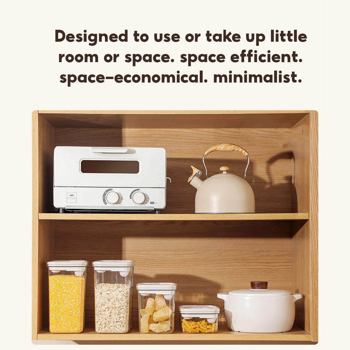 Locaupin Airtight Food Storage Container Leakproof Stackable Dry Cereal Jar Locking Lid Canister with Spoon Kitchen Pantry Organizer