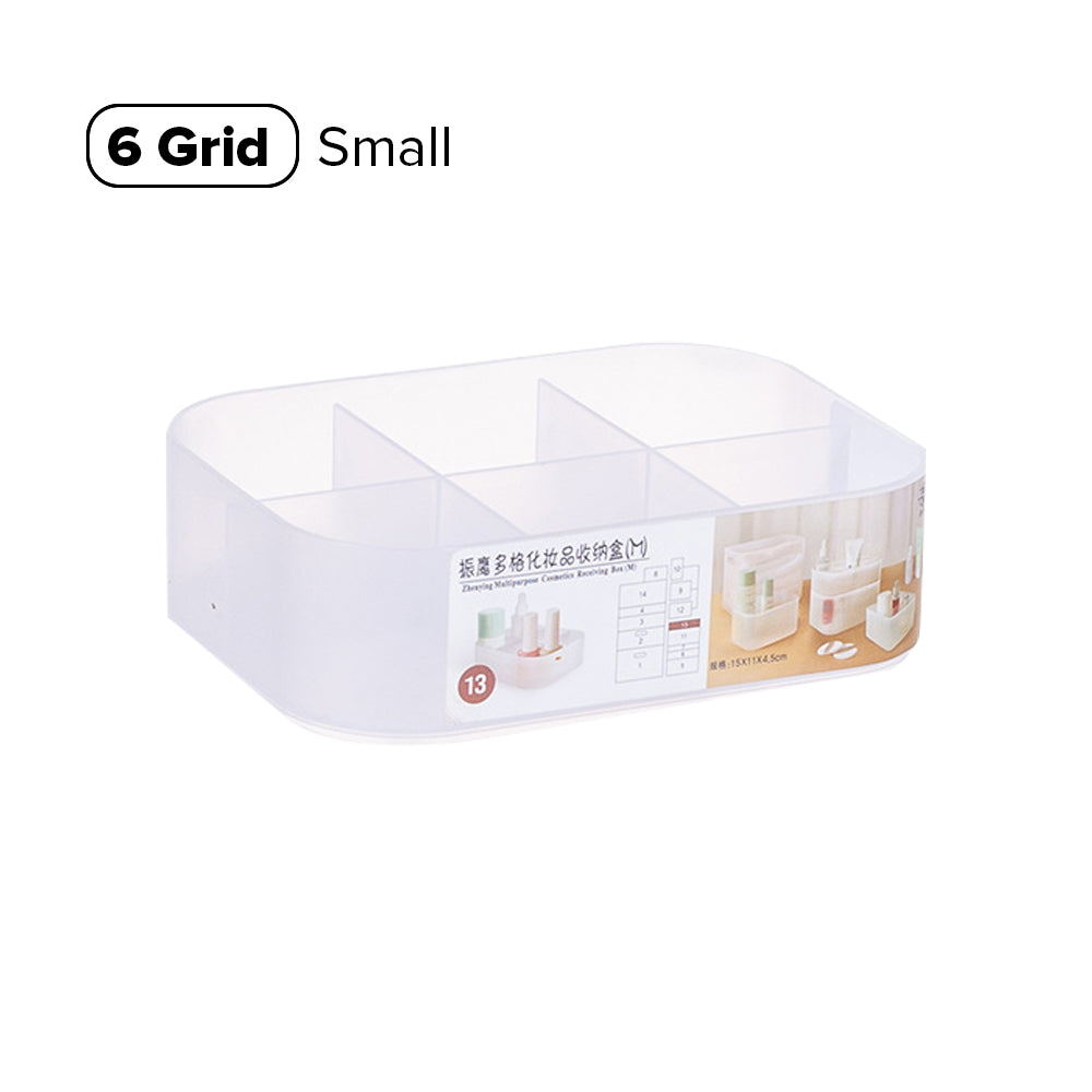 Locaupin Office Supplies Cosmetics Stationery Caddy Storage Multifunctional Desk Organizer Box Compartment Grid Basket Container Bin