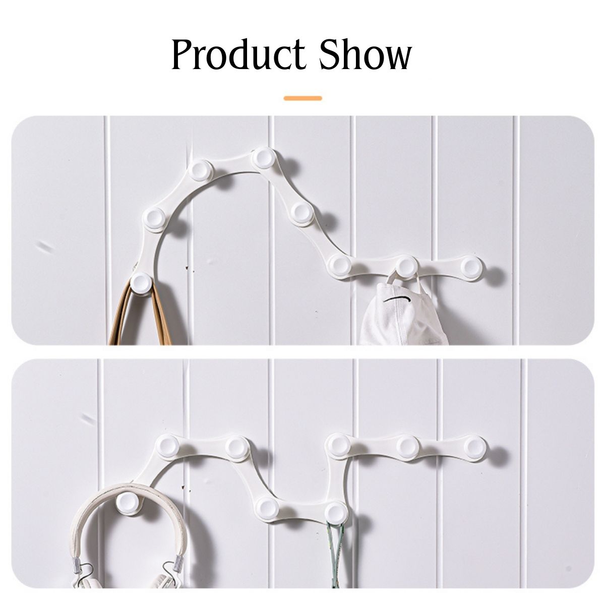 Locaupin Foldable Wall Mounted Hook Multipurpose Hanging Organizer Bathroom Expandable Rack Storage