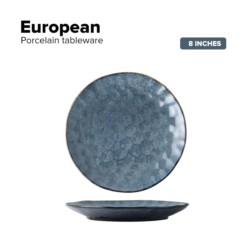 Locaupin NEW ARRIVAL European Style Vintage Hotel Restaurant Dining Porcelain Tableware Dinner Plate Soup Bowl Coffee Mug Appetizer Salad Steak Serving Dish