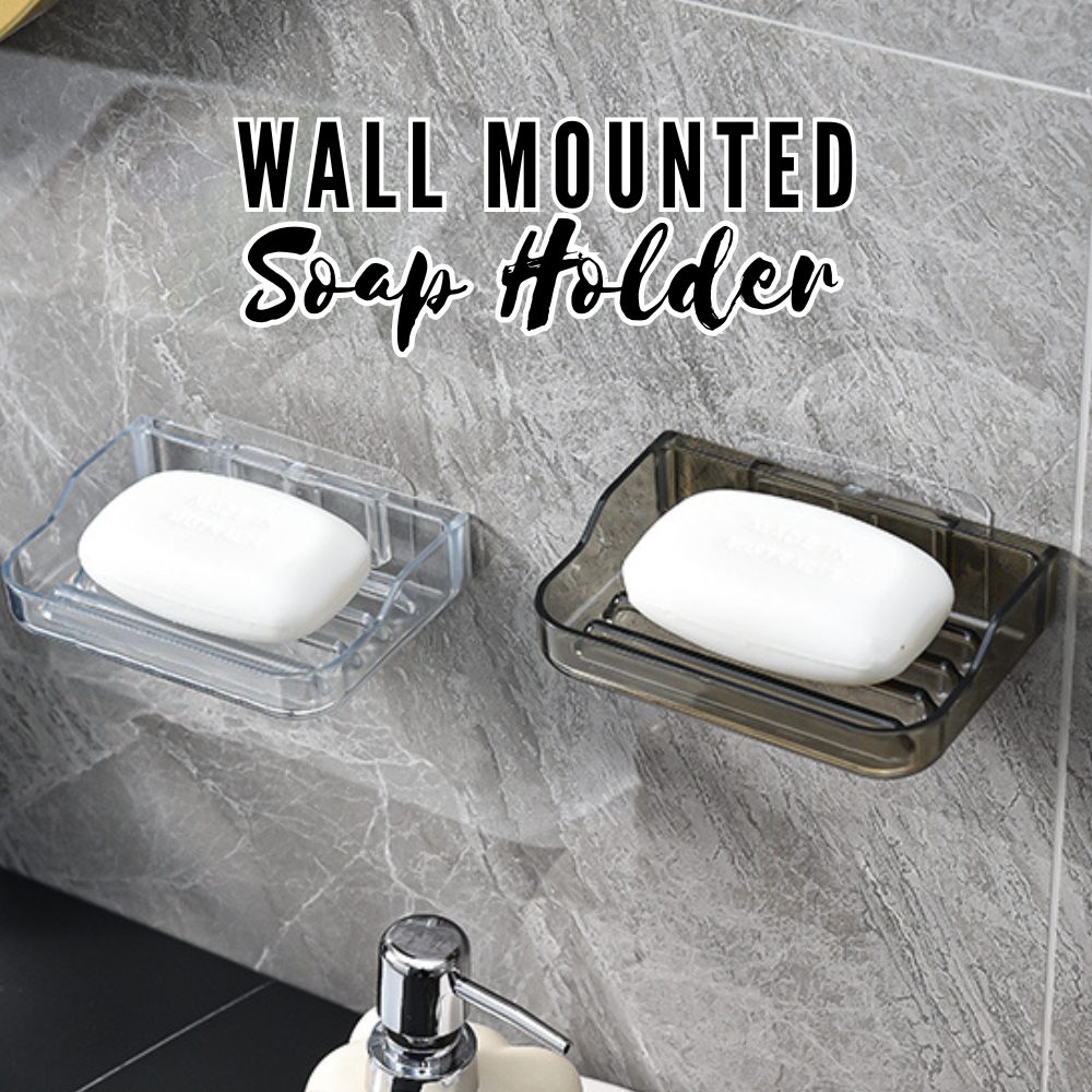 Locaupin Wall Mounted Bathroom Soap Holder Organizer With Easy Self Dr ...