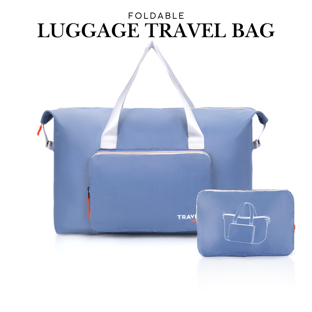 Locaupin Foldable Luggage Travel Bag Large Capacity Portable Storage with Front Pocket Lightweight and Easy to Carry Organizer