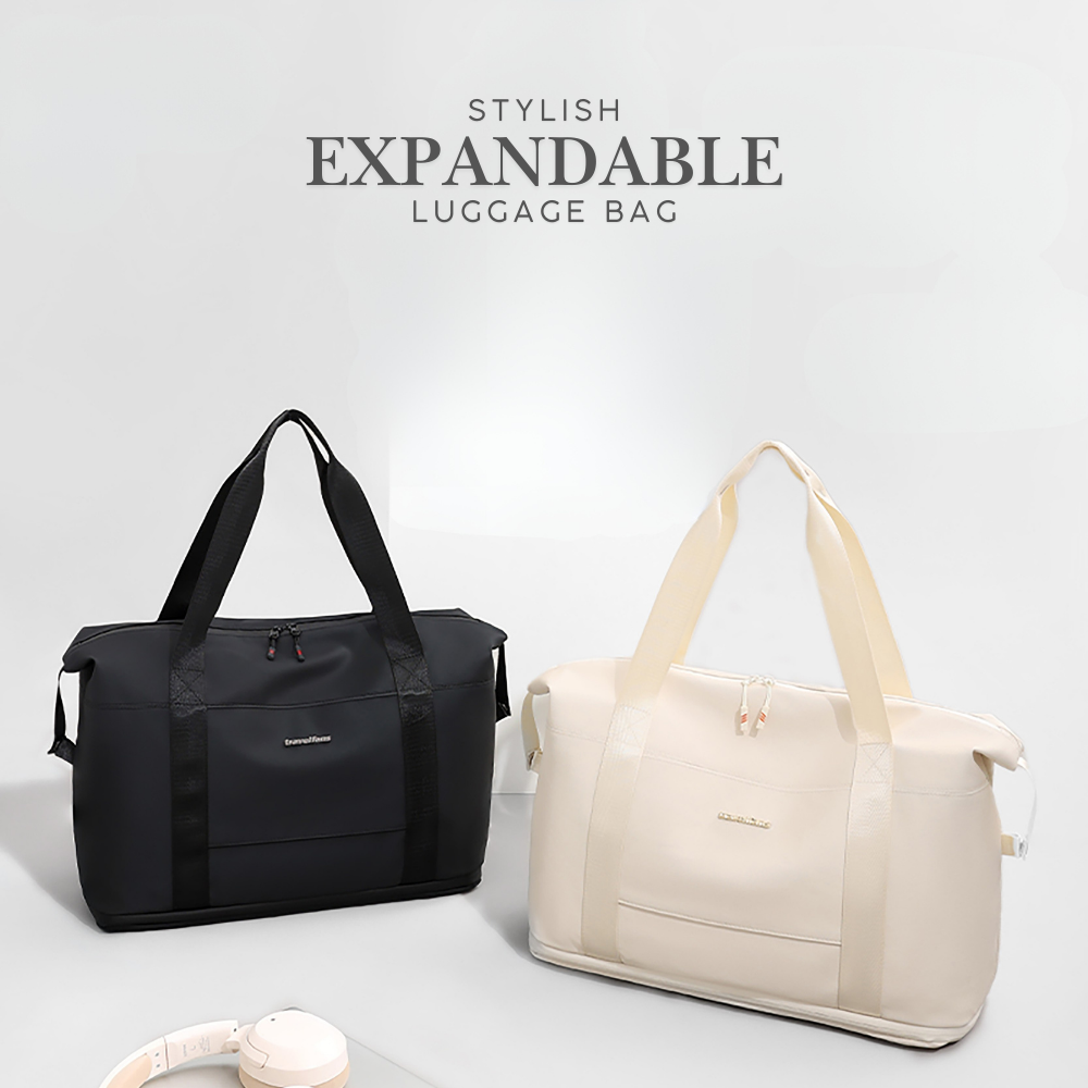 Locaupin Stylish Expandable Luggage Bag Waterproof Travel Large Capacity Storage High Quality Handbag with Multiple Compartment