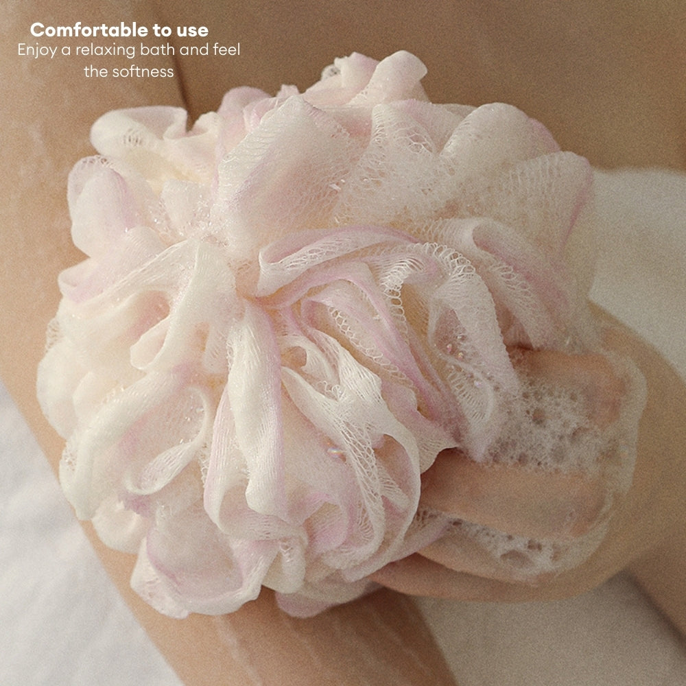 LOCAUPIN Bath Sponge Loofah Bath Ball High Quality Shower Mesh Net Body Scrub Cleaning Bubble Ball Scrubber Washcloth