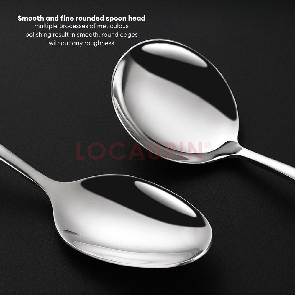 LOCAUPIN 304 Stainless Steel Tableware Cutlery Utensil Set Spoon and Fork Food Grade Premium Dinnerware Cutlery Sets