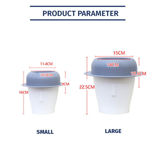 Locaupin Face Planter Self Watering Pot Outdoor Plants with Water Level Window Wicking Rope Drainage Hole Indoor Head Flower Vase