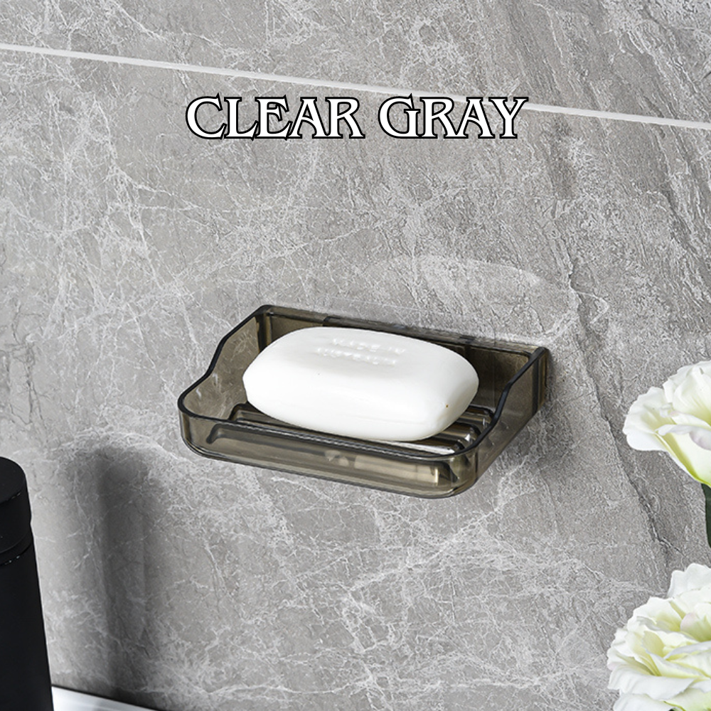 Locaupin Wall Mounted Bathroom Soap Holder Organizer With Easy Self Draining Line Space Saving Design For Bathroom Organization