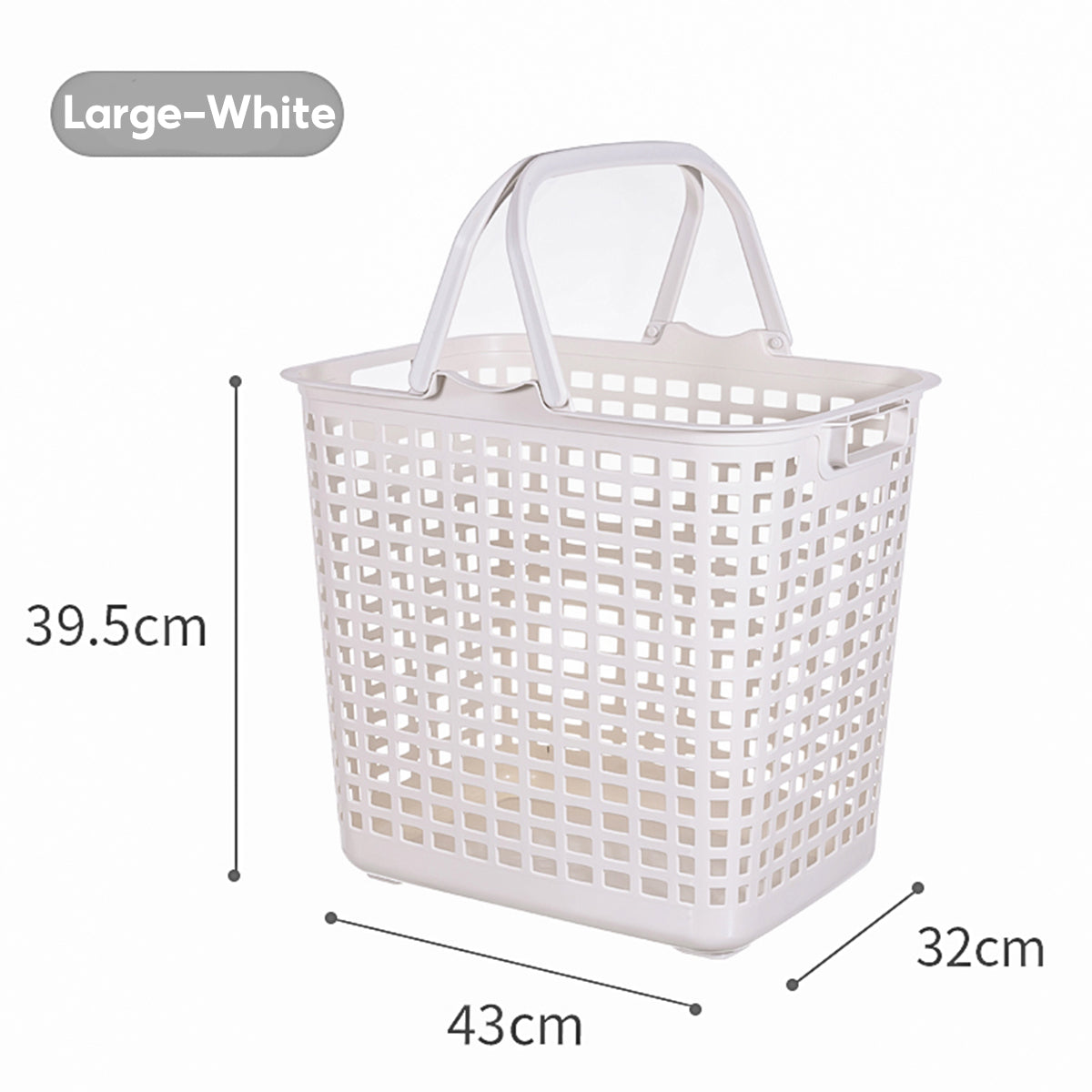 Locaupin Laundry Hamper with Handle Sundries Dirty Clothes Basket Storage Bucket Bathroom Mesh Container Washing Bin Closet Organizer