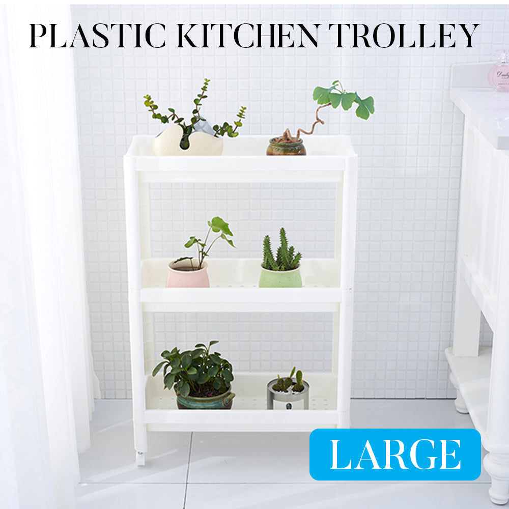 3-Layer Plastic Multifunctional Storage Rack Shelf Organizer