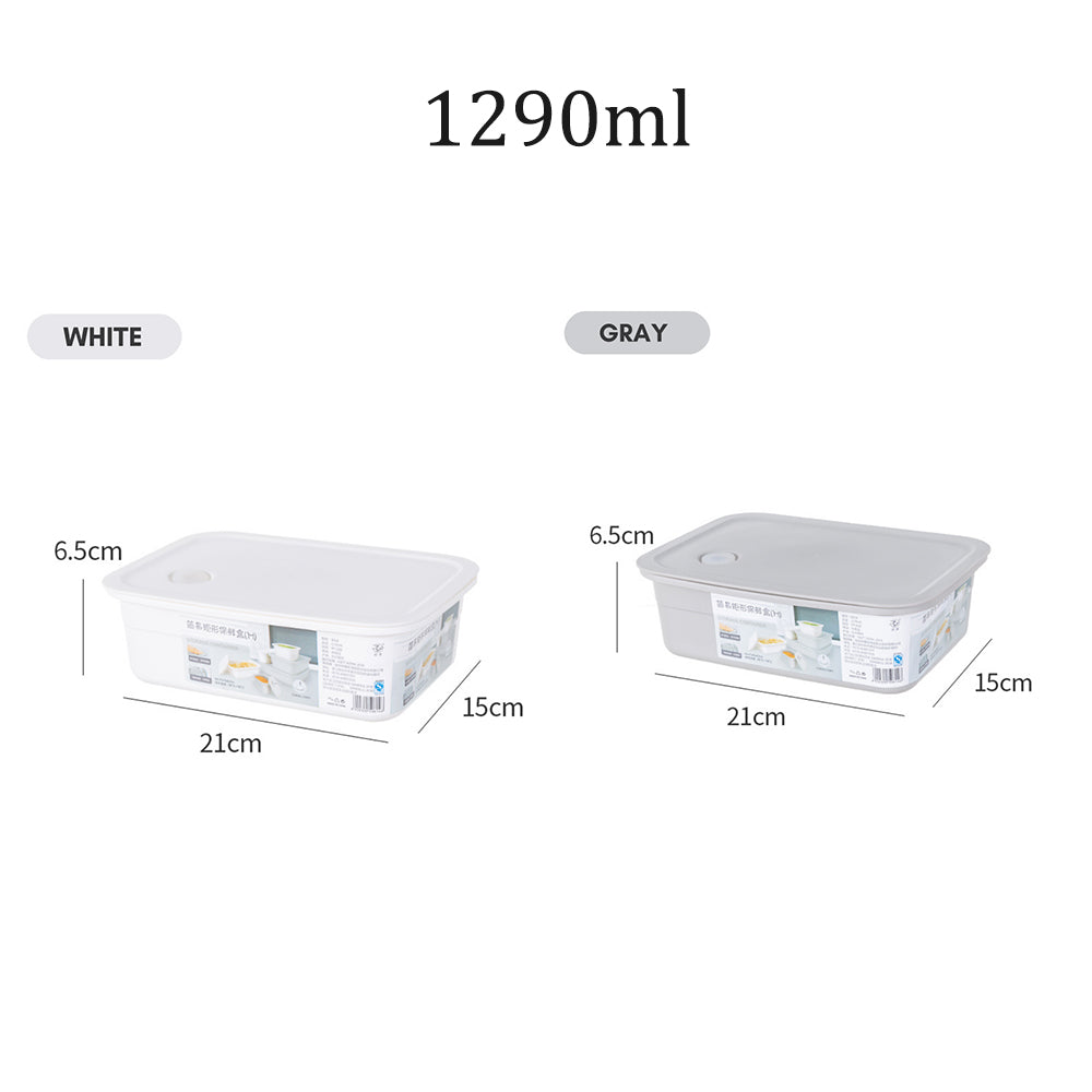 Locaupin Airtight Silicone Sealing Lid Food Container Kitchen Leftover Storage Bowls Preserve Freshness Office School Lunch Box
