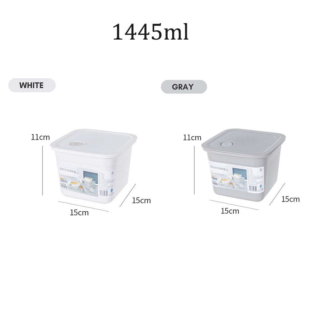 Locaupin Airtight Silicone Sealing Lid Food Container Kitchen Leftover Storage Bowls Preserve Freshness Office School Lunch Box