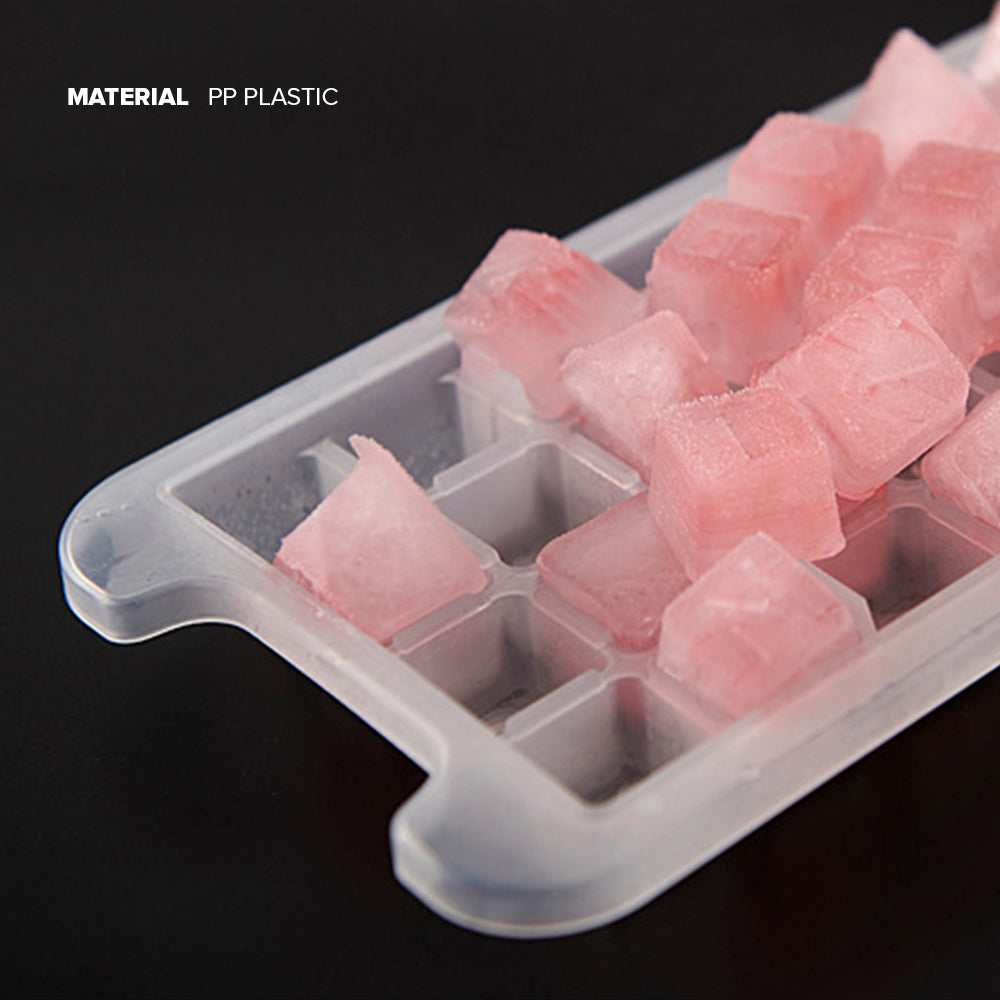 Locaupin Ice Maker Cube Mold Tray Bucket for Freezer Container with Lid Homemade Beverages Chocolate Cocktail Drinks
