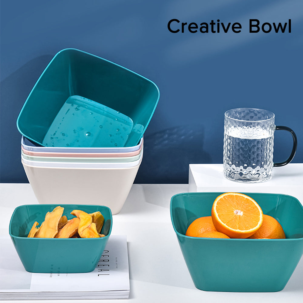 Locaupin Snack Appetizer Fruit Plate Multipurpose Serving Tray Salad Bowl Dessert Pasta Dinner Dish Food Container