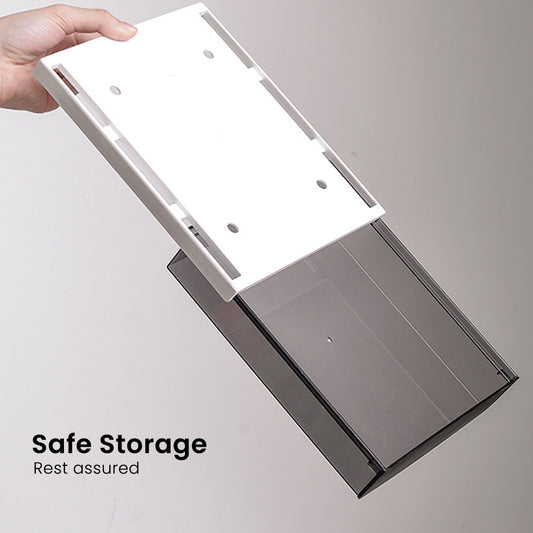 Locaupin Desktop Mini Drawer Hidden Under Table Pull Out Storage Tray Space Saving Office Stationery Closet Cosmetic Vanity Home Organizer