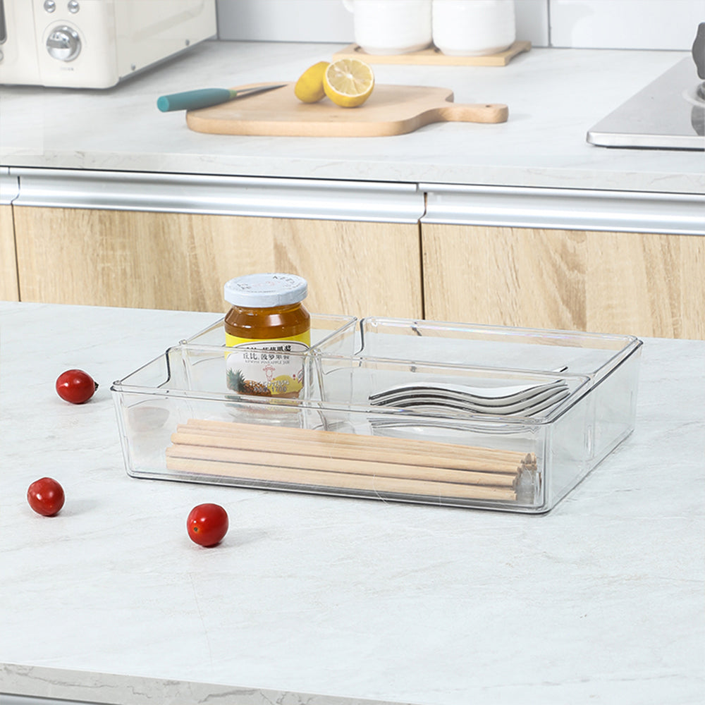 Locaupin Multipurpose Kitchen Pantry Countertop Fruit Vegetable Utensils Storage Basket Bin Office Stationery Display Tabletop Cosmetic Organizer