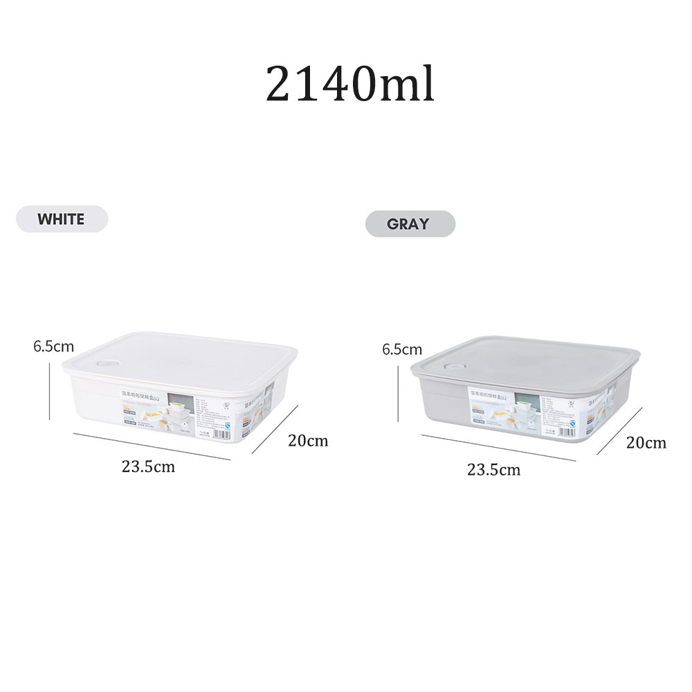 Locaupin Airtight Silicone Sealing Lid Food Container Kitchen Leftover Storage Bowls Preserve Freshness Office School Lunch Box