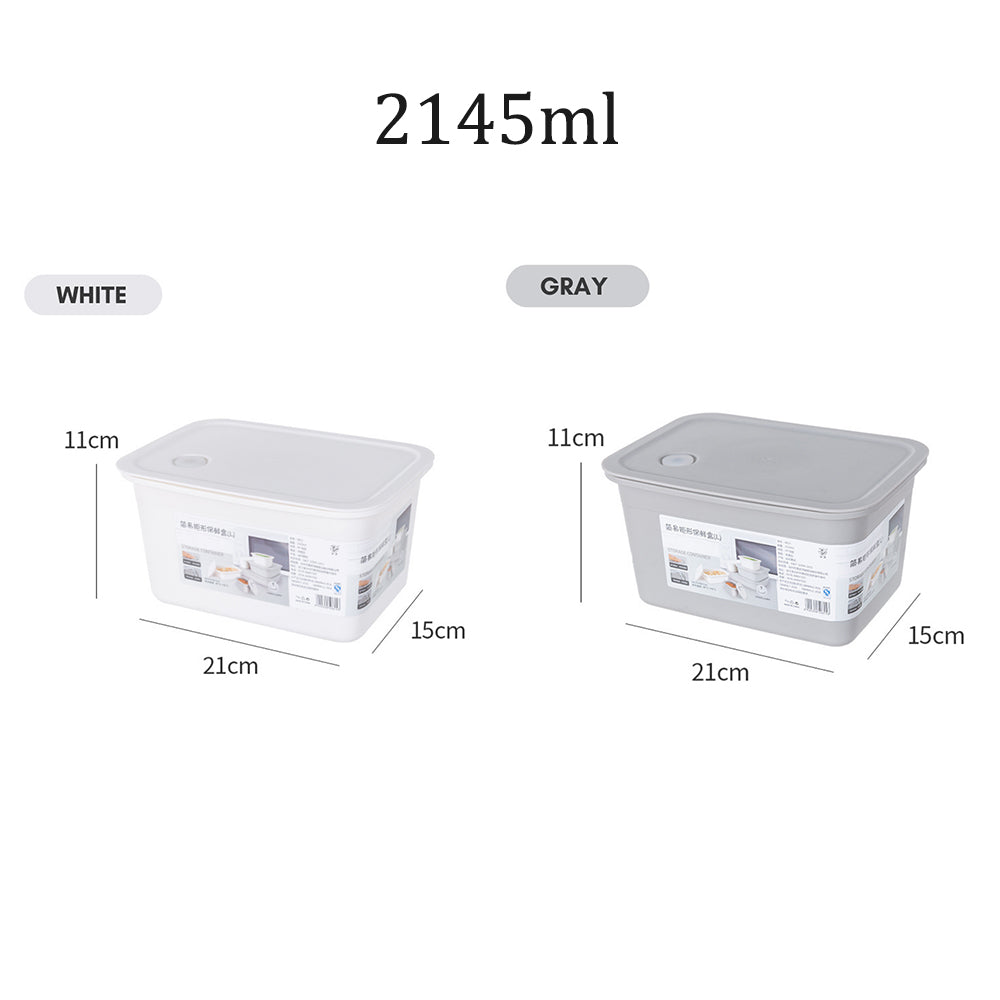 Locaupin Airtight Silicone Sealing Lid Food Container Kitchen Leftover Storage Bowls Preserve Freshness Office School Lunch Box