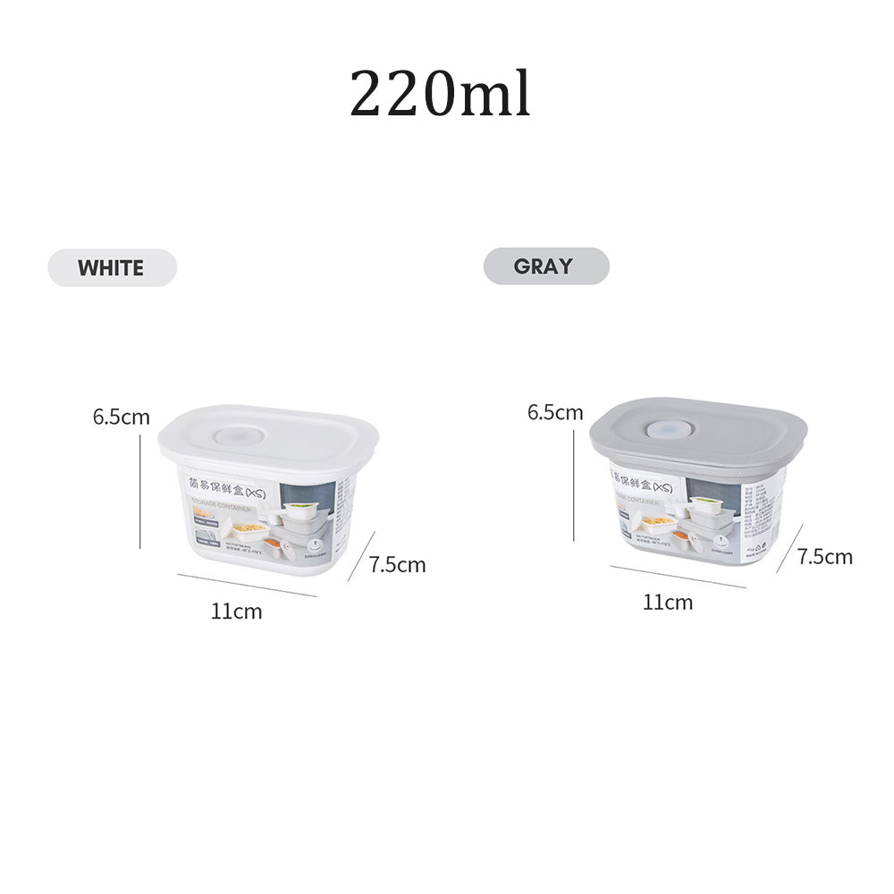 Locaupin Airtight Silicone Sealing Lid Food Container Kitchen Leftover Storage Bowls Preserve Freshness Office School Lunch Box