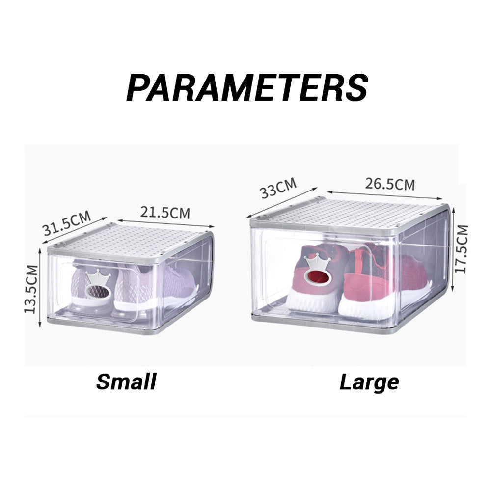 4 PC Frosted Shoe Box (Large)