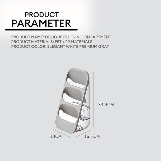 Locaupin 3 Compartment Utensil Holder Kitchen Counter Separable Cutlery Storage Caddy Display Automatic Draining Holes