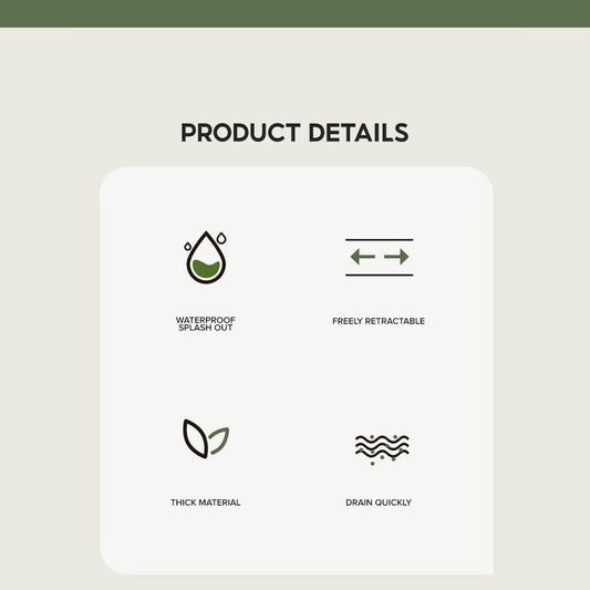 Locaupin Expandable Kitchen Sink Splash Guard Stopper Plastic Water Barrier Washing Dishes Baffle Board Protector