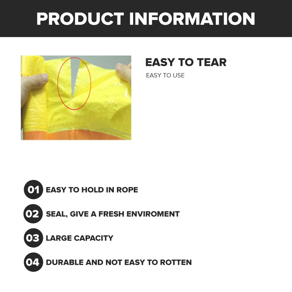 Locaupin Household Plastic Drawstring Trash Bag with Holder Recycling Wastebasket Garbage Can Liners