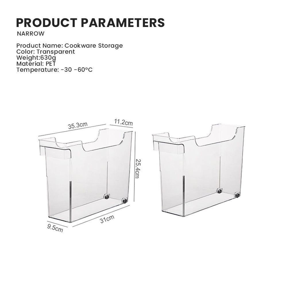 Locaupin Transparent Desktop Organizer Multifunctional Bathroom Shower Toiletries Cosmetic Storage Kitchen Countertop Container Bin