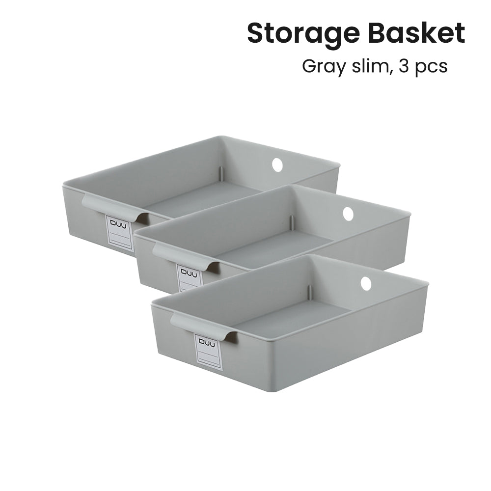Locaupin Large Multifunctional Sorting Storage Basket Organizer Box Space Saver Wardrobe Cabinet Drawer Type Shelf Set