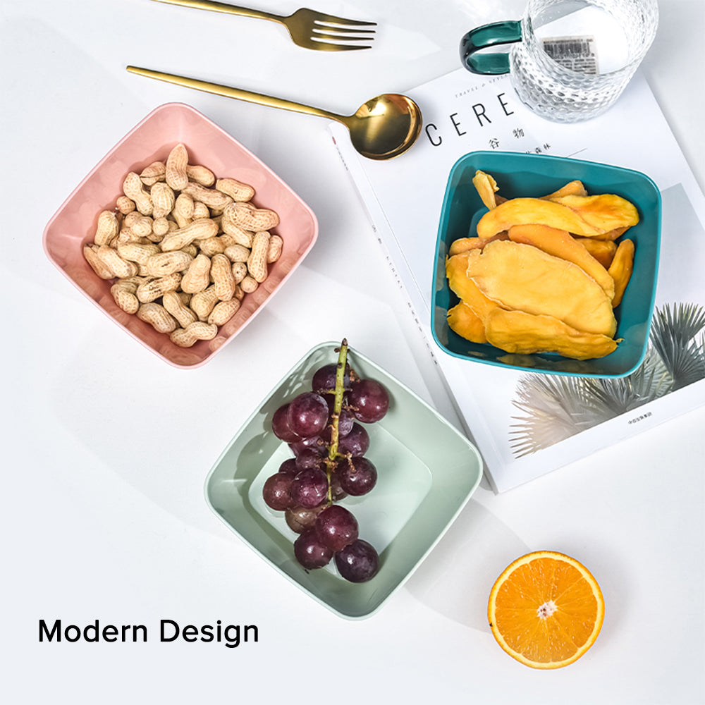 Locaupin Snack Appetizer Fruit Plate Multipurpose Serving Tray Salad Bowl Dessert Pasta Dinner Dish Food Container