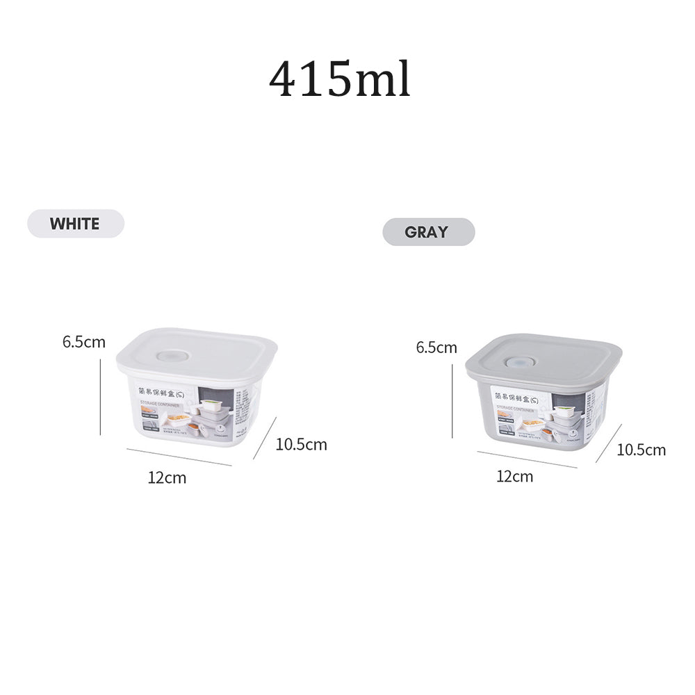 Locaupin Airtight Silicone Sealing Lid Food Container Kitchen Leftover Storage Bowls Preserve Freshness Office School Lunch Box