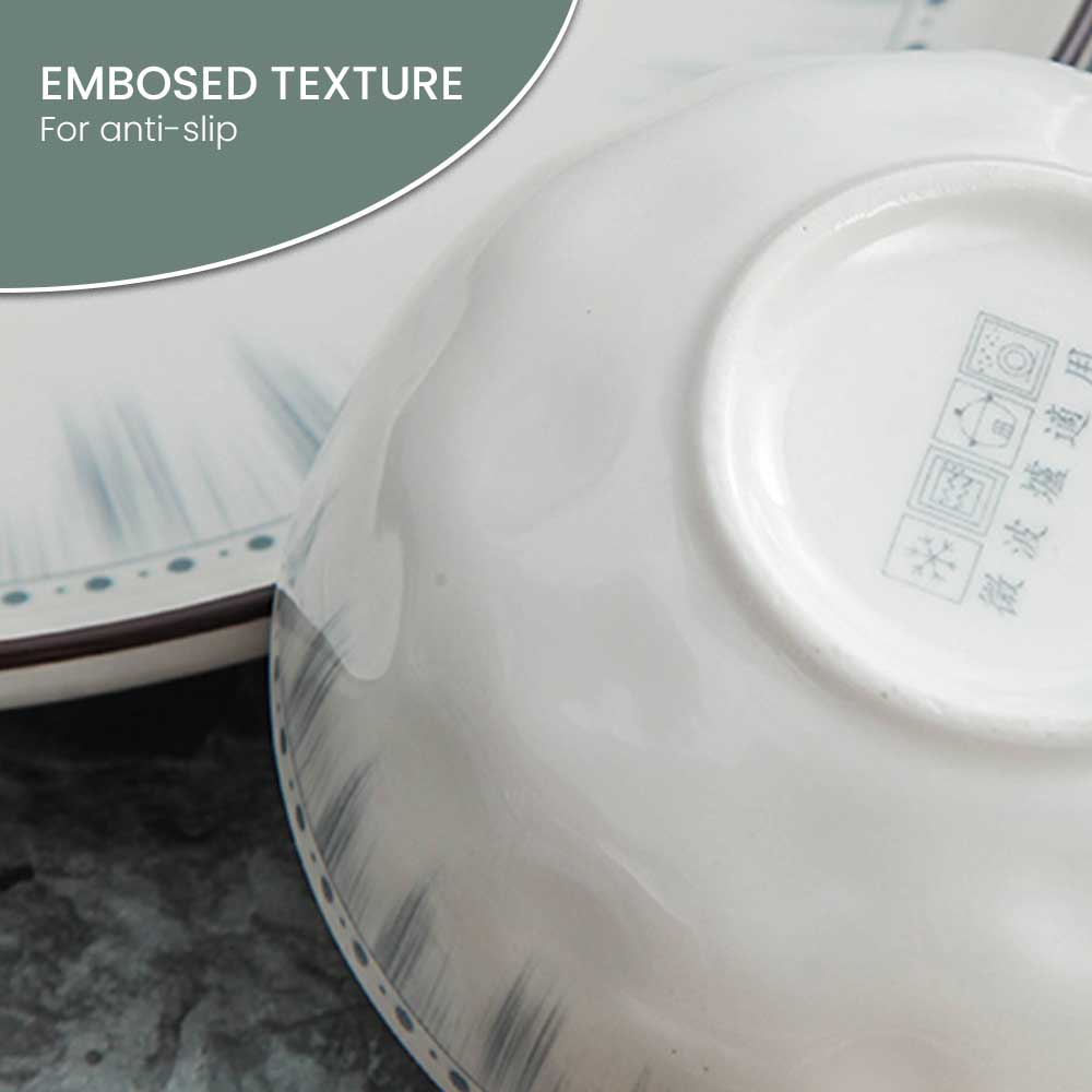 Locaupin Microwavable Dinnerware Porcelain Rectangular Square Serving Dish Plate Bowl Minimalist Hotel Restaurant Modern Dining