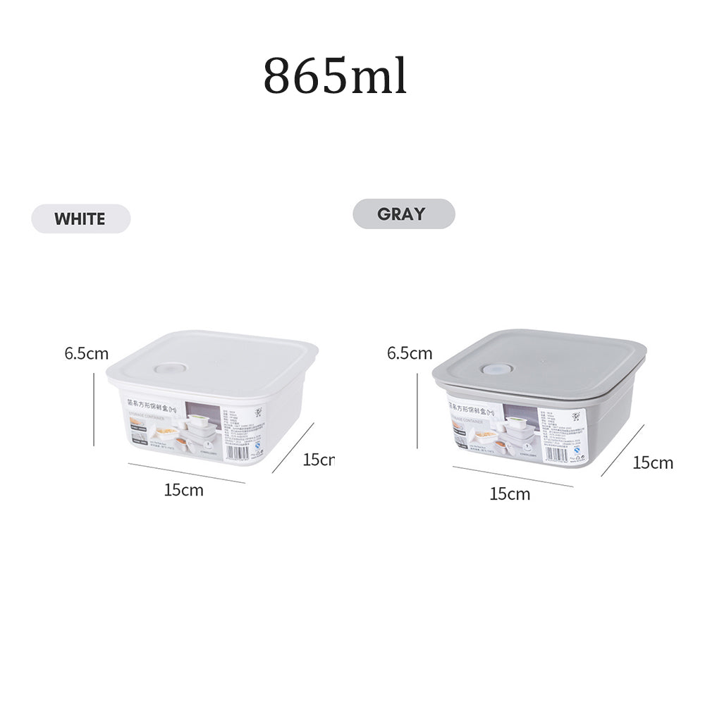 Locaupin Airtight Silicone Sealing Lid Food Container Kitchen Leftover Storage Bowls Preserve Freshness Office School Lunch Box