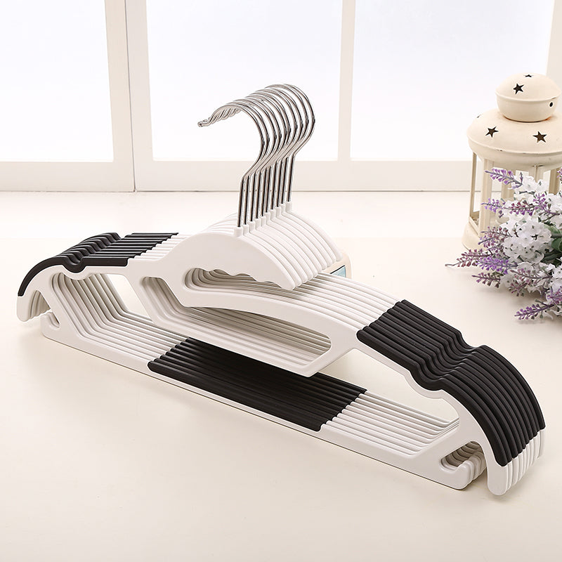 Locaupin Set of Clothes Hanger Laundry Closet Cabinet Organizer Non Slip Rotatable Hook Heavy Duty for Coats Jacket Suit T-Shirt